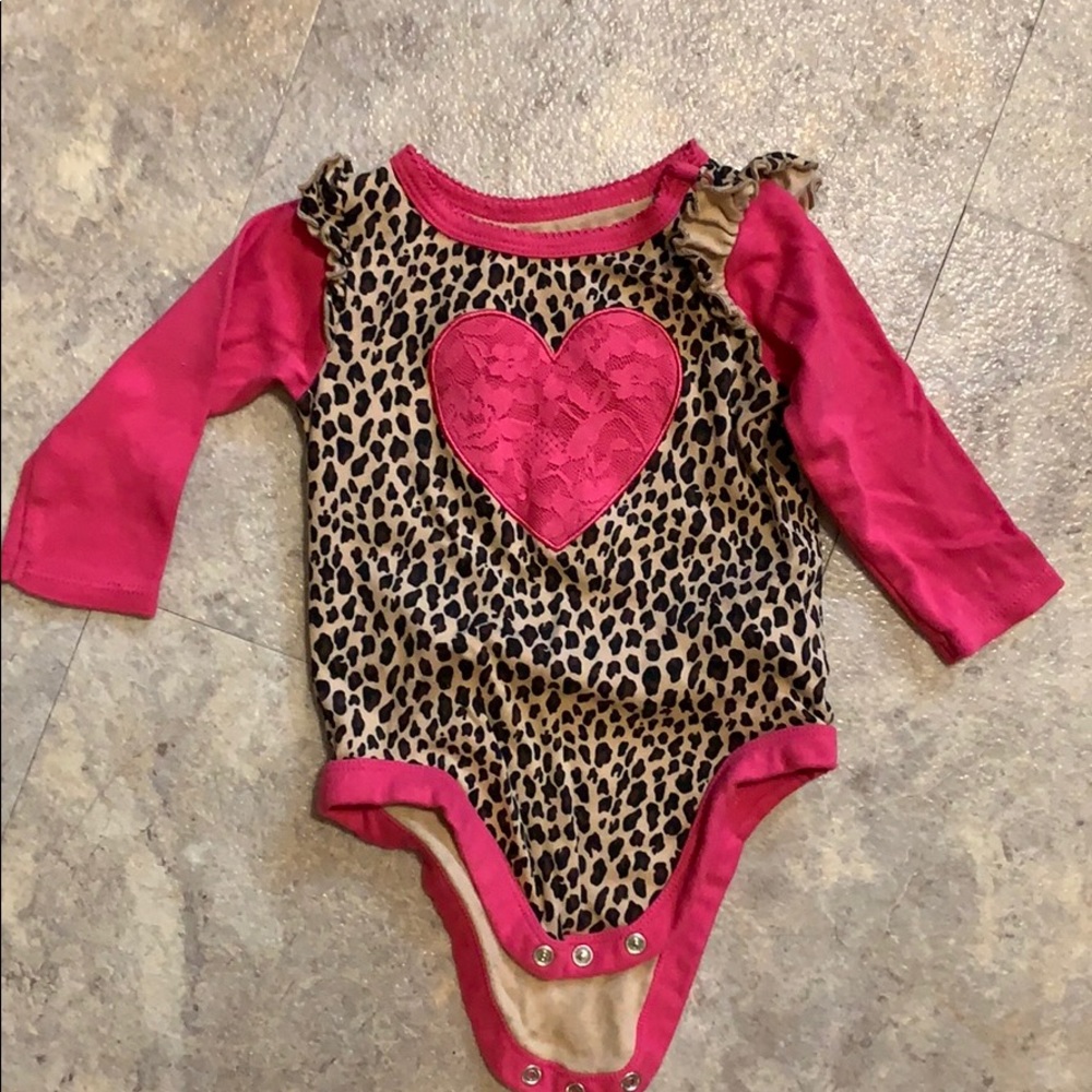 Girls leopard bodysuit